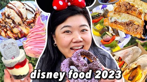 What to Eat at DISNEYLAND Disney Food Tour 2023 taro pretzel birria grilled cheese  more